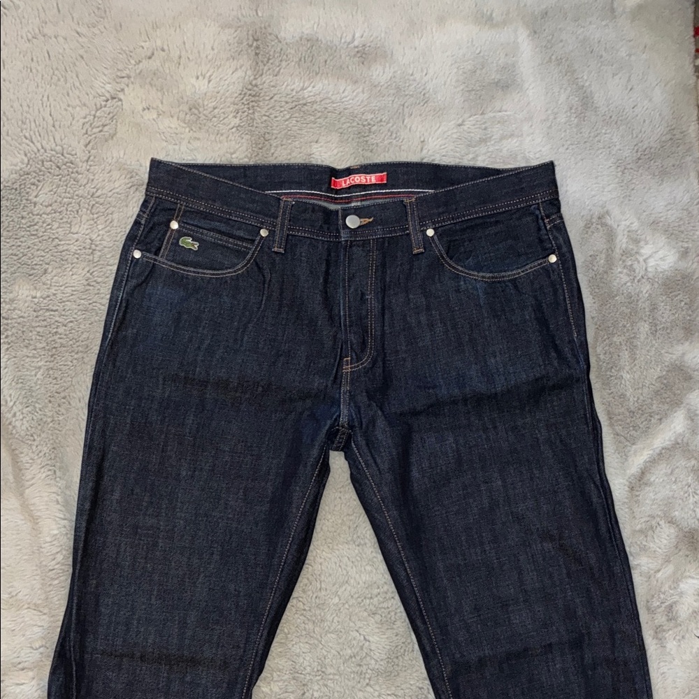 Lacoste Men's Deep Indigo Straight Jeans